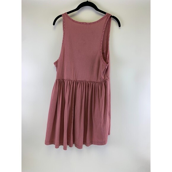 Free People Brooke Tunic Tank Top Pink Cotton Scoop Button OB1213346 Womens XS - Picture 6 of 12